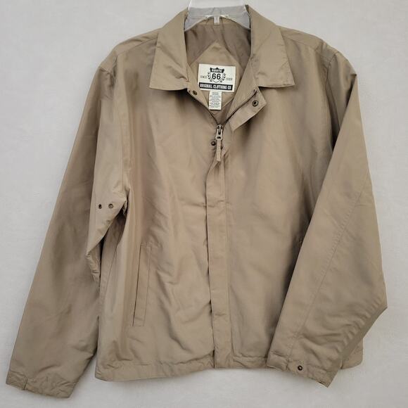 Route 66 Other - Vintage Route 66 Jacket Mens Size Medium Khaki Military Style Full Zip Retro
